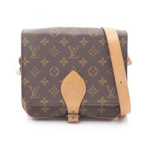 LOUIS VUITTON Authentic Brown Monogram Leather Shoulder Bag